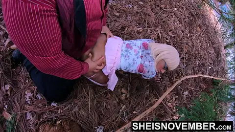 Stepdaughter in Forest: Doggystyle Fantasy in Pink Dress | POV by Sheisnovember