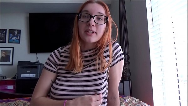 Step Sister Teaches Little Brother: Redhead Blowjob & Family Roleplay